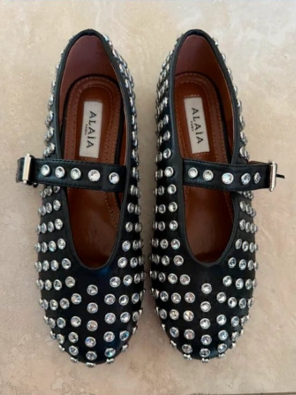 Alaïa embellished flats